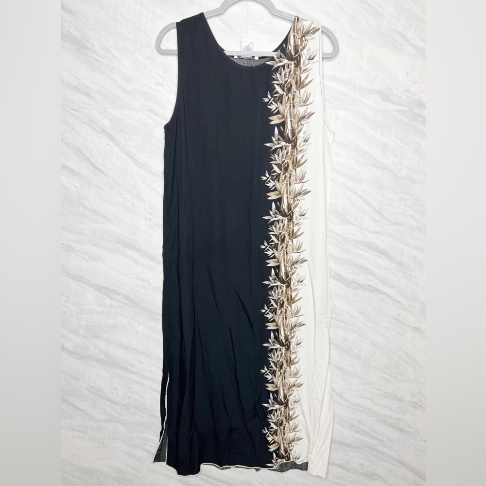 Vintage Key Lime Pie Sheath Maxi Dress Large
